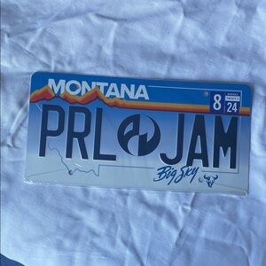 Pearl Jam Novelty License Plate Montana